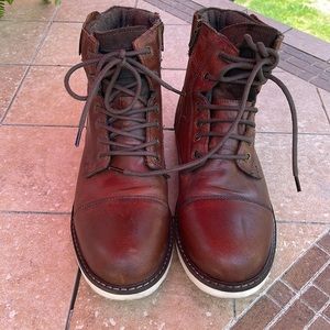 Brown Leather Casual Boot